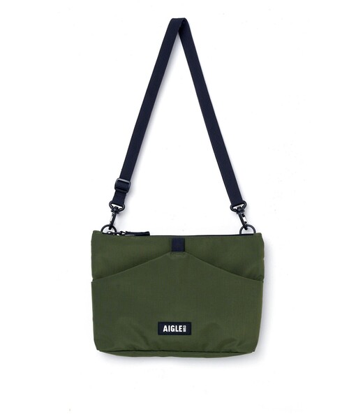 AIGLE（エーグル）の「撥水 サコッシュ ショルダーバッグ（ショルダーバッグ・レディース・ブラック/モスグリーン・FREE）」の9枚目の写真