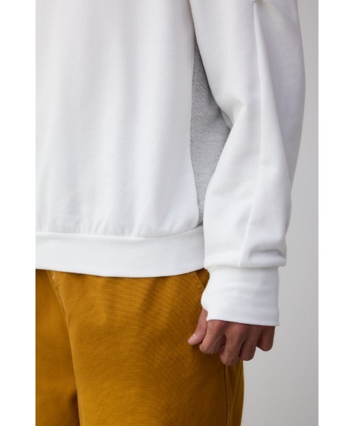 AZUL by moussy（アズールバイマウジー）の「サムホールスウェットトップス（スウェット・メンズ・ホワイト/ブラック/ライトイエロー/杢グレー・MEDIUM/LARGE）」の14枚目の写真
