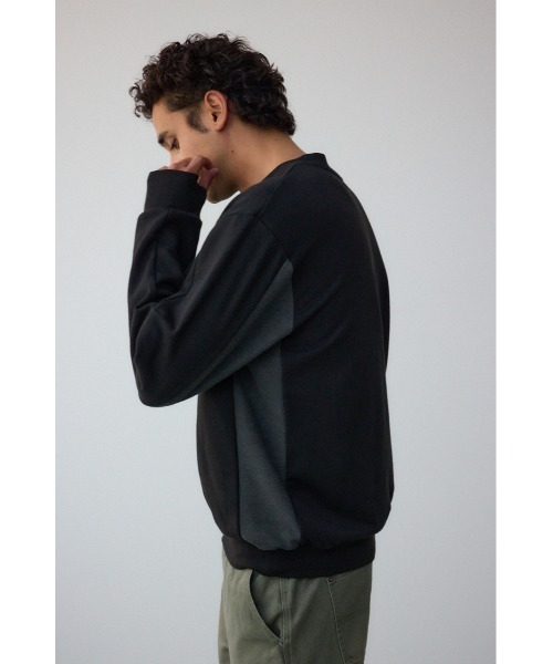 AZUL by moussy（アズールバイマウジー）の「サムホールスウェットトップス（スウェット・メンズ・ホワイト/ブラック/ライトイエロー/杢グレー・MEDIUM/LARGE）」の17枚目の写真