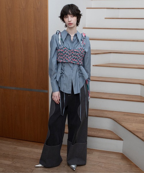 VACANCY（ヴァカンシー）の「【handmade】ハンドメイドミックスカラービスチェ/シュシュ/新色追加（その他トップス・レディース・オレンジ/ブラック/ピンク/グリーン・FREE）」の14枚目の写真