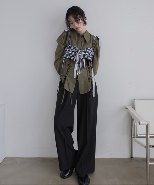 セール】【handmade】ハンドメイドミックスカラービスチェ/シュシュ/新
