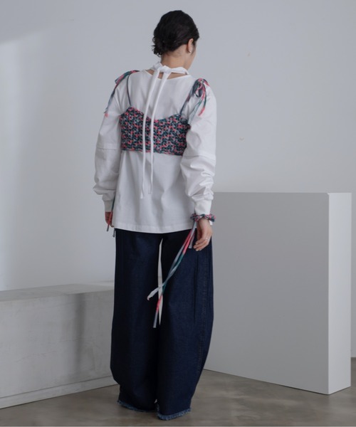 VACANCY（ヴァカンシー）の「【handmade】ハンドメイドミックスカラービスチェ/シュシュ/新色追加（その他トップス・レディース・オレンジ/ブラック/ピンク/グリーン・FREE）」の9枚目の写真