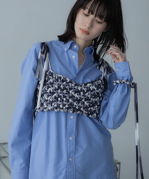 セール】【handmade】ハンドメイドミックスカラービスチェ/シュシュ/新