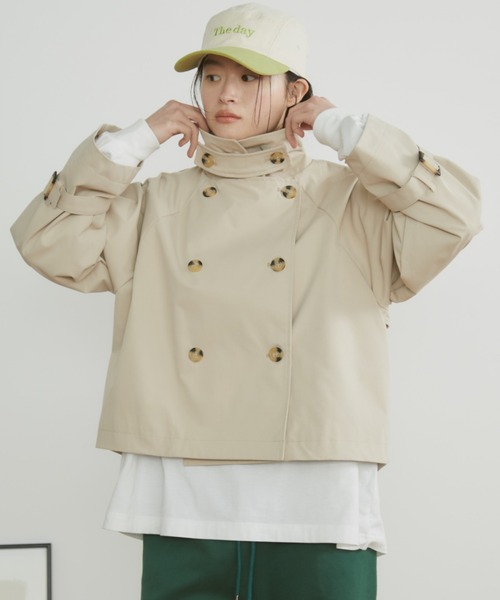 MERLOT（メルロー）の「2WAYキャンディスリーブショートトレンチコート（トレンチコート・レディース・ベージュ・FREE）」の11枚目の写真