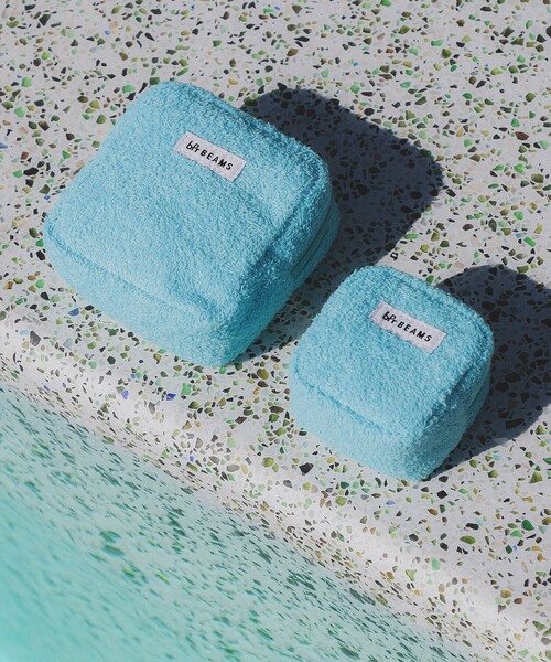 bpr BEAMS（ビーピーアール ビームス ）の「パイル ポーチ S（ポーチ・レディース・サックスブルー/ブラウン/ピンク/グリーン/ネイビー・ONE SIZE）」の9枚目の写真