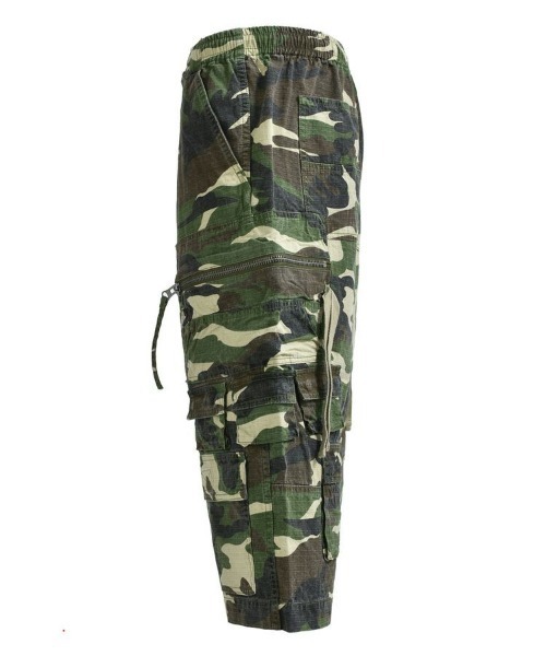 BREATH / ブレス】SUICIDE CAMO CARGO CROPPED / ウッドランドカモ [B