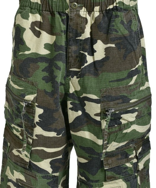 BREATH(ブレス)の「【BREATH / ブレス】SUICIDE CAMO CARGO CROPPED / ウッドランドカモ [B(カーゴパンツ・メンズ・カモフラージュ・L/M)」の2枚目の写真