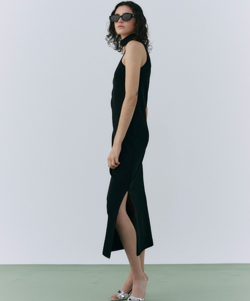 OFFSHOULDER 2WAY NARROW KNITDRESS /オフショルダーツーウェイ