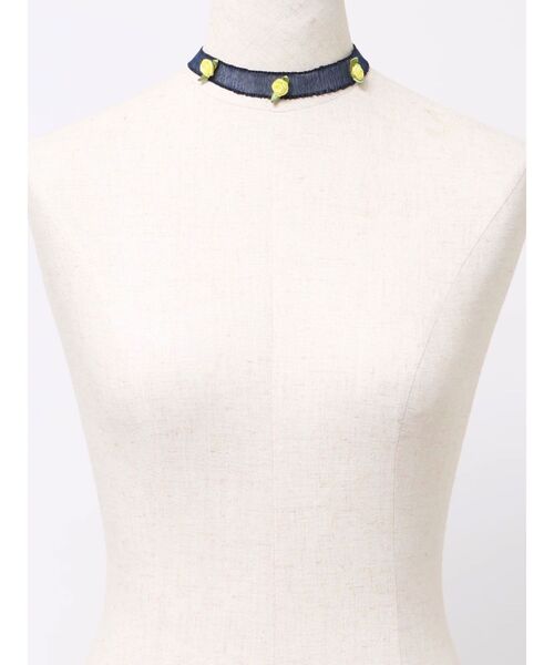 jouetie（ジュエティ）の「ローズレースリボンチョーカー（チョーカー・レディース・オフホワイト/ネイビー/ピンク・FREE）」の13枚目の写真