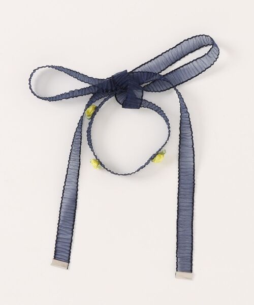 jouetie（ジュエティ）の「ローズレースリボンチョーカー（チョーカー・レディース・オフホワイト/ネイビー/ピンク・FREE）」の5枚目の写真