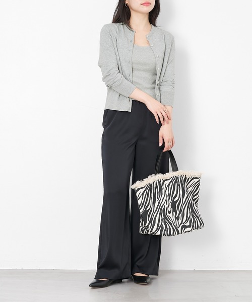 MICA&DEAL（マイカ＆ディール）の「サテンイージーパンツ〈セットアップ対応〉（その他パンツ・レディース・アイボリー/ブラック/ベージュ・FREE）」の5枚目の写真