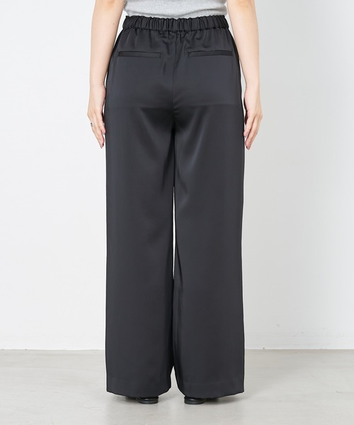 MICA&DEAL（マイカ＆ディール）の「サテンイージーパンツ〈セットアップ対応〉（その他パンツ・レディース・アイボリー/ブラック/ベージュ・FREE）」の11枚目の写真