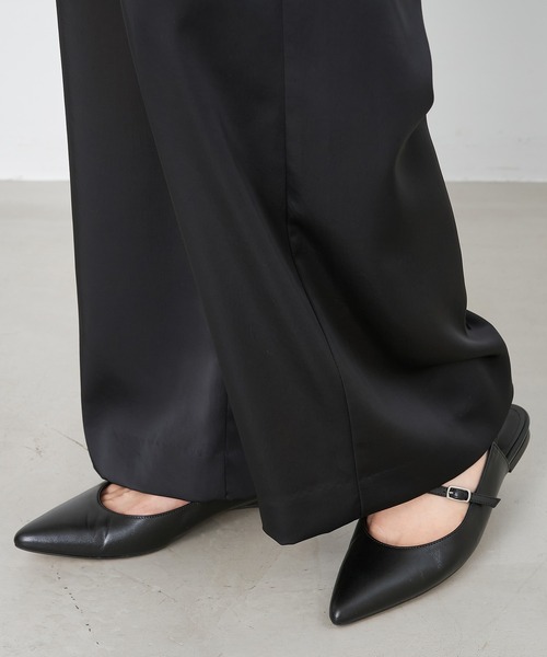 MICA&DEAL（マイカ＆ディール）の「サテンイージーパンツ〈セットアップ対応〉（その他パンツ・レディース・アイボリー/ブラック/ベージュ・FREE）」の15枚目の写真