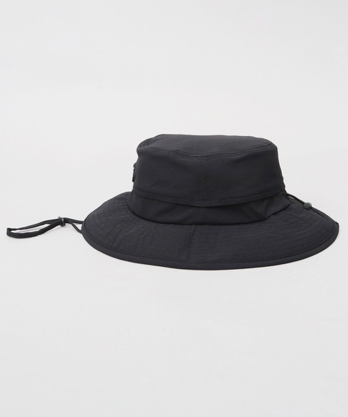 UNIVERSAL OVERALL（ユニバーサルオーバーオール）の「非フッ素撥水加工 ストレッチナイロン アドベンチャーハット（ハット・メンズ・ブラック・FREE）」の5枚目の写真