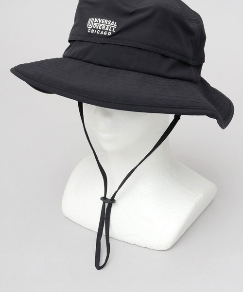 UNIVERSAL OVERALL（ユニバーサルオーバーオール）の「非フッ素撥水加工 ストレッチナイロン アドベンチャーハット（ハット・メンズ・ブラック・FREE）」の16枚目の写真