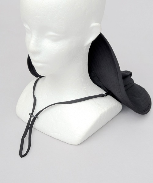 UNIVERSAL OVERALL（ユニバーサルオーバーオール）の「非フッ素撥水加工 ストレッチナイロン アドベンチャーハット（ハット・メンズ・ブラック・FREE）」の15枚目の写真