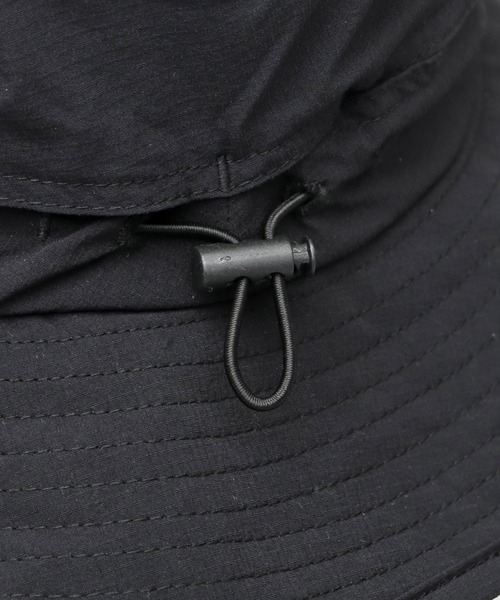 UNIVERSAL OVERALL（ユニバーサルオーバーオール）の「非フッ素撥水加工 ストレッチナイロン アドベンチャーハット（ハット・メンズ・ブラック・FREE）」の12枚目の写真