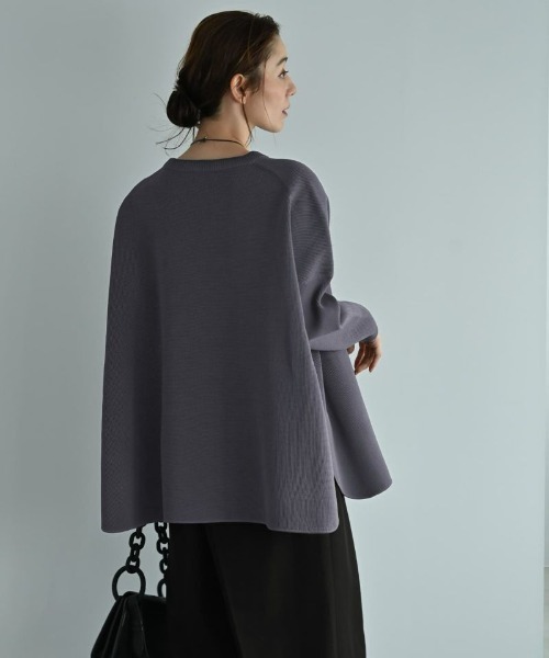 STYLE DELI(スタイルデリ)の「【BLK001】サイドスリットオーバーサイズニット(ニット/セーター・レディース・ベージュ/ブラック/グレー・FREE)」の15枚目の写真