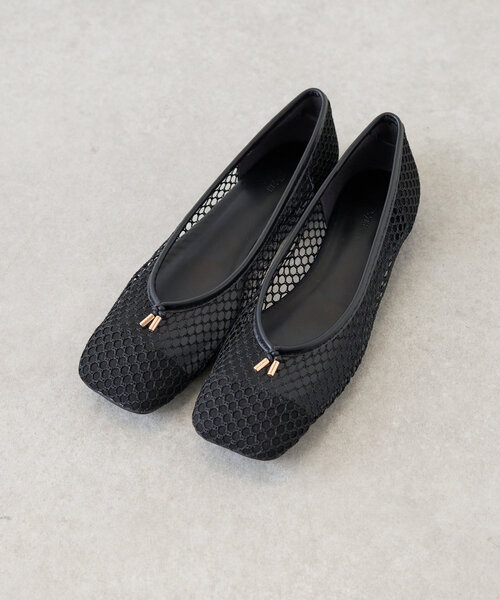 LIVETART（リヴェタート）の「《2.718》メッシュフラットシューズ（ブーツ・レディース・ブラック/キャメル・36/38/37）」の7枚目の写真