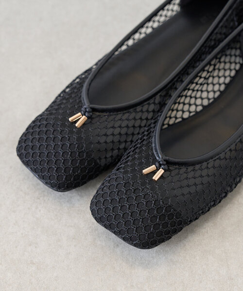 LIVETART（リヴェタート）の「《2.718》メッシュフラットシューズ（ブーツ・レディース・ブラック/キャメル・36/38/37）」の9枚目の写真