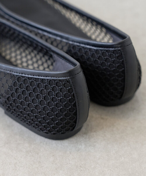 LIVETART（リヴェタート）の「《2.718》メッシュフラットシューズ（ブーツ・レディース・ブラック/キャメル・36/38/37）」の12枚目の写真