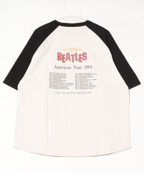 TETE HOMME（テットオム）の「【THE BEATLES/ザ ビートルズ】ツアーフォトプリントラグランスリーブTシャツ/バックプリント（Tシャツ/カットソー・レディース・ダークグレー/オフホワイト/ホワイト/ホワイト系1・MEDIUM/LARGE/X-LARGE）」の14枚目の写真