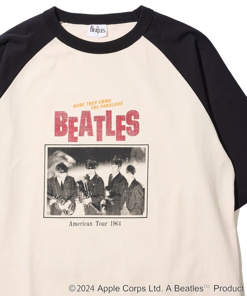 tシャツ 「THE BEATLES/ザ ビートルズ」ラグランスリーブTシャツ/バックプリント レディース メンズ The Beatles tシャツ 「別注」THE BEATLES ザ ビートルズ ツアー