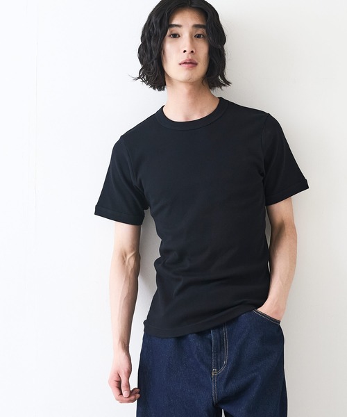 HANES(ヘインズ)の「【HANES/ヘインズ】BEEFY リブクルーネックTシャツ(Tシャツ/カットソー・メンズ・ホワイト/ブラック・X-LARGE/LARGE/MEDIUM/SMALL)」の20枚目の写真