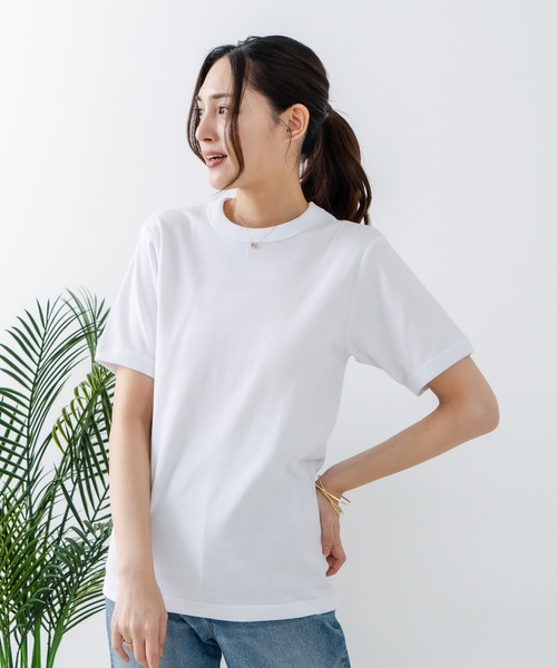 HANES(ヘインズ)の「【HANES/ヘインズ】BEEFY リブクルーネックTシャツ(Tシャツ/カットソー・メンズ・ホワイト/ブラック・X-LARGE/LARGE/MEDIUM/SMALL)」の3枚目の写真