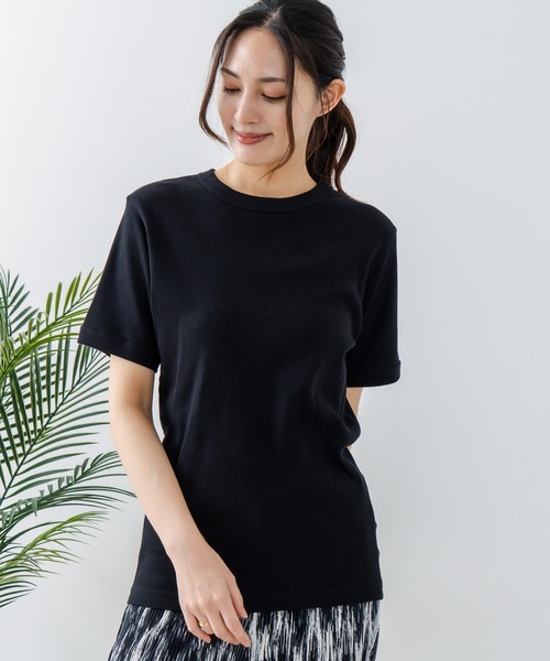 HANES(ヘインズ)の「【HANES/ヘインズ】BEEFY リブクルーネックTシャツ(Tシャツ/カットソー・メンズ・ホワイト/ブラック・X-LARGE/LARGE/MEDIUM/SMALL)」の14枚目の写真