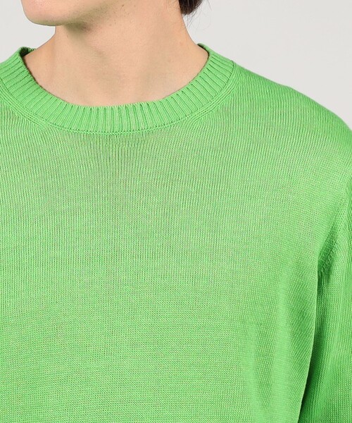 TOMORROWLAND (トゥモローランド)の「TOMORROWLAND Tricot リネンクルーネック プルオーバーニット(ニット/セーター・メンズ・ブルー/ダークグリーン/グリーン/ベージュ・L/M/S)」の11枚目の写真
