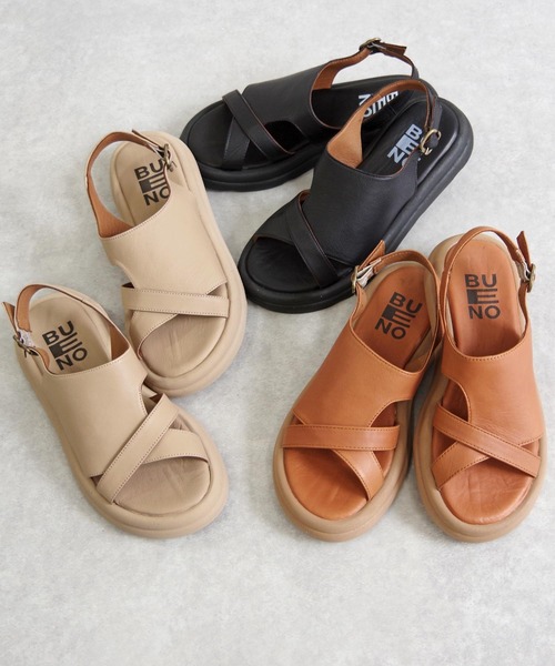BUENO（ブエノ）の「BUENO （ブエノ） / 本革 バックストラップ レザーサンダル A2605（サンダル・レディース・サンドベージュ/ブラウン/ブラック・35/36/37/38/39）」の19枚目の写真