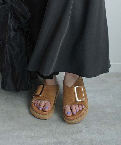 MOHI（モヒ）の「MOHI/モヒ SLOBE別注 バックルサンダル GU1-24024-2-AF（サンダル・レディース・キャメル・36/37/38）」の18枚目の写真