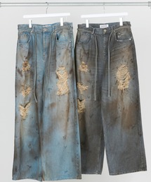 DISCOVERED（ディスカバード）の「DISCOVERED CRASH DENIM PANTS（デニムパンツ）」