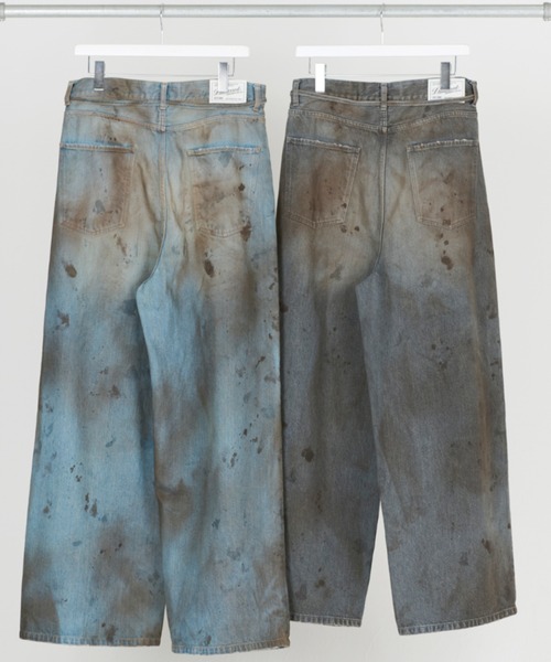 DISCOVERED（ディスカバード）の「DISCOVERED CRASH DENIM PANTS（デニムパンツ・メンズ・インディゴブルー/ブラック・1/3）」の4枚目の写真