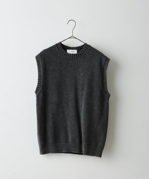 WHIMSIC（ウィムジック）の「*【WHIMSIC】サンフェードニットベスト（ベスト・レディース・チャコールグレー/ベージュ・FREE）」の11枚目の写真