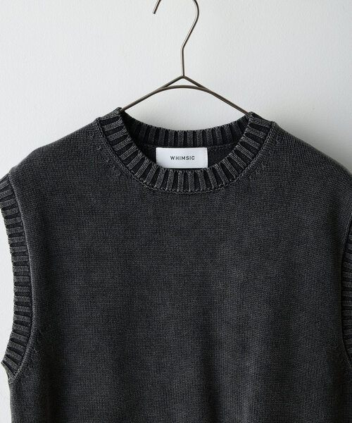 WHIMSIC（ウィムジック）の「*【WHIMSIC】サンフェードニットベスト（ベスト・レディース・チャコールグレー/ベージュ・FREE）」の13枚目の写真