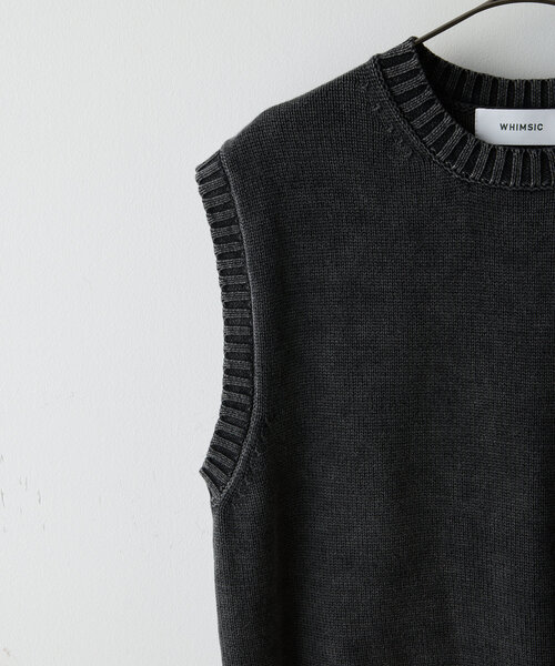WHIMSIC（ウィムジック）の「*【WHIMSIC】サンフェードニットベスト（ベスト・レディース・チャコールグレー/ベージュ・FREE）」の14枚目の写真