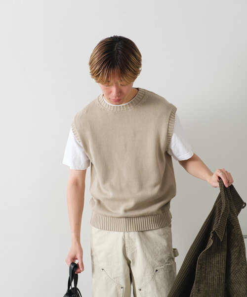 WHIMSIC（ウィムジック）の「*【WHIMSIC】サンフェードニットベスト（ベスト・レディース・チャコールグレー/ベージュ・FREE）」の17枚目の写真