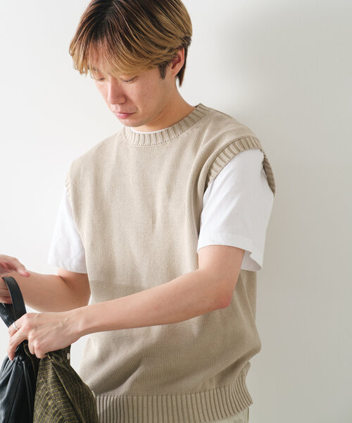 WHIMSIC（ウィムジック）の「*【WHIMSIC】サンフェードニットベスト（ベスト・レディース・チャコールグレー/ベージュ・FREE）」の20枚目の写真