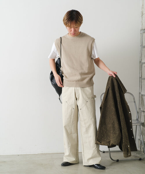 WHIMSIC（ウィムジック）の「*【WHIMSIC】サンフェードニットベスト（ベスト・レディース・チャコールグレー/ベージュ・FREE）」の21枚目の写真