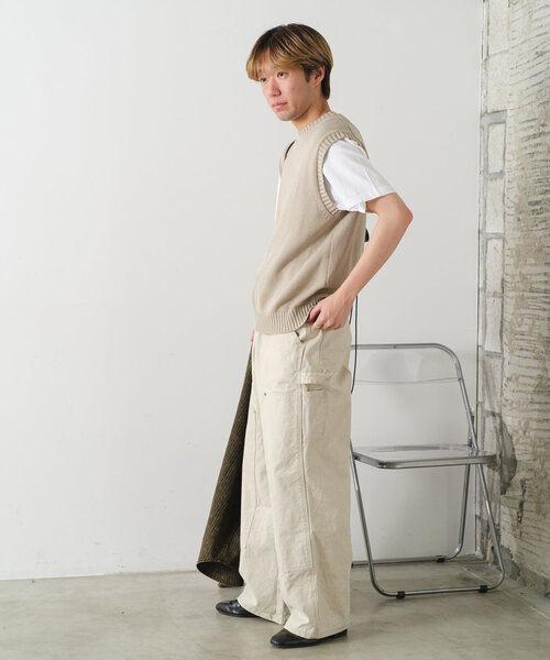 WHIMSIC（ウィムジック）の「*【WHIMSIC】サンフェードニットベスト（ベスト・レディース・チャコールグレー/ベージュ・FREE）」の22枚目の写真