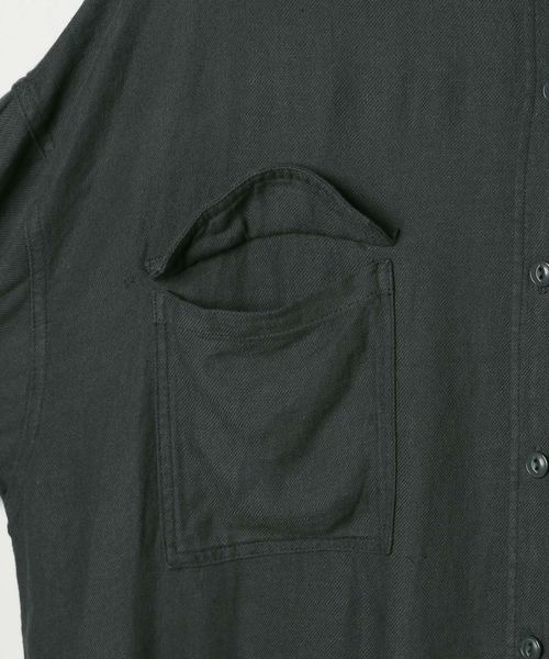 JEANASIS（ジーナシス）の「リネンポケットオーバーシャツ/490430（Tシャツ/カットソー・レディース・アイボリー/ピンク/ブラウン/グレー・FREE）」の11枚目の写真