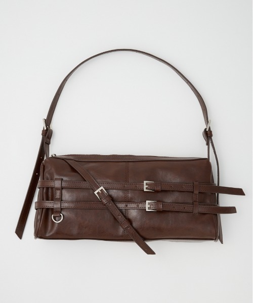 SLY(スライ)の「BELTED SHOULDER BAG ベルティド ショルダー バッグ(ショルダーバッグ・レディース・ブラウン/ブラック/シルバー・FREE)」の3枚目の写真