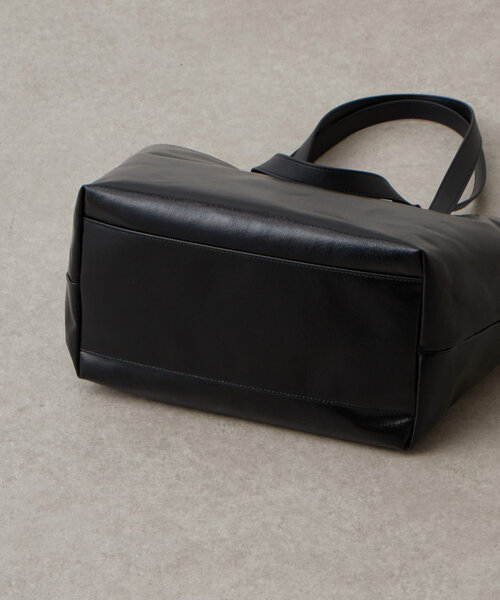 【24時間以内発送】ビアズリー　トートバッグ　レザー　ブラック　2wayバッグ 24時間以内発送】ビアズリー トートバッグ レザー ブラック 2way