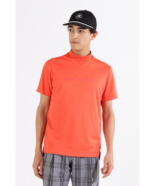 【new balance golf】【直営店舗・公式オンライン限定カラー有り】ダブルチェック柄 半袖 モックネック プルオーバー (MENS)