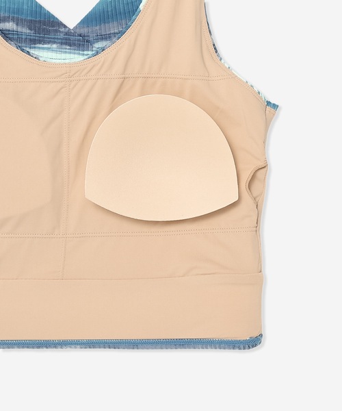 Hurley （ハーレー）の「【Hurley/ハーレー】レディースリブタンキニトップス水着　パット付き　ヨガウェア ピラティス トレーニングウェア　RIB TANKINI TOP（水着・レディース・ブラック系その他/ブラック/ネイビー/ピンク・LARGE/MEDIUM/SMALL）」の13枚目の写真