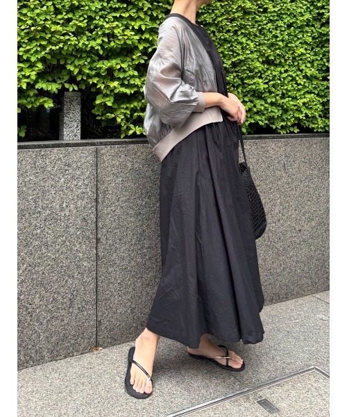 Day and Grade（デイアンドグレイド）の「綿ブロードタックノースリOP（ワンピース・レディース・ネイビー/ブラック・FREE）」の18枚目の写真