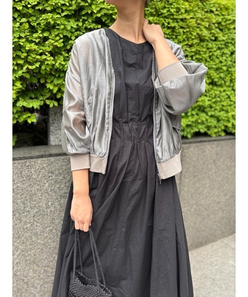 Day and Grade（デイアンドグレイド）の「綿ブロードタックノースリOP（ワンピース・レディース・ネイビー/ブラック・FREE）」の19枚目の写真