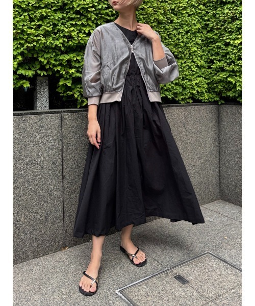 Day and Grade（デイアンドグレイド）の「綿ブロードタックノースリOP（ワンピース・レディース・ネイビー/ブラック・FREE）」の20枚目の写真